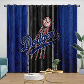 Los Angeles Dodgers Blackout Curtain for Living Room Bedroom Window Treatment